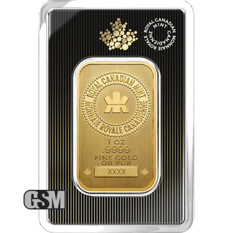 1 oz Gold Bar Rcm