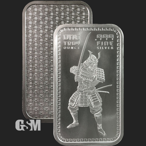 1 oz Samurai Bar Golden State Mint GSM 777 01