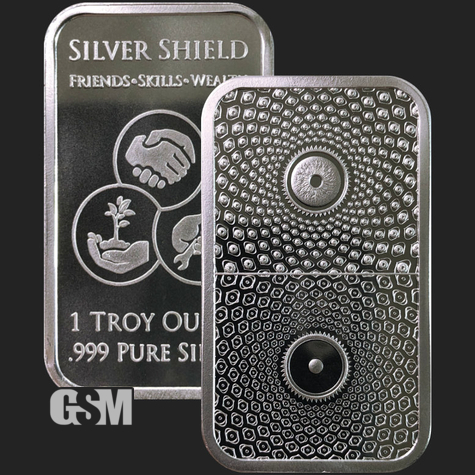 1 oz Duality Silver Bar BU