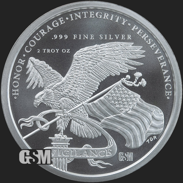 2 oz President Donald J. Trump BU Silver Round