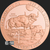 1 oz Copper Bullion Year of the Ox Chinese Zodiac round .999 fine Obverse