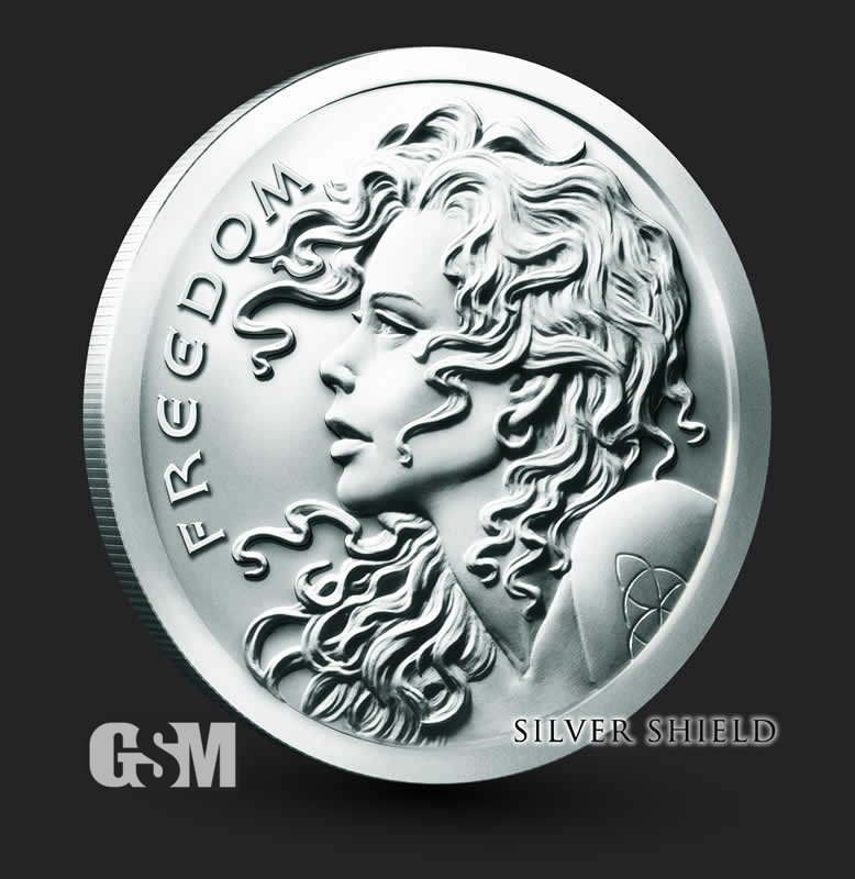 2019 Silver Shield Freedom Girl 1 oz Fine .999 Bullion UNC Coin ~ Free Ship 