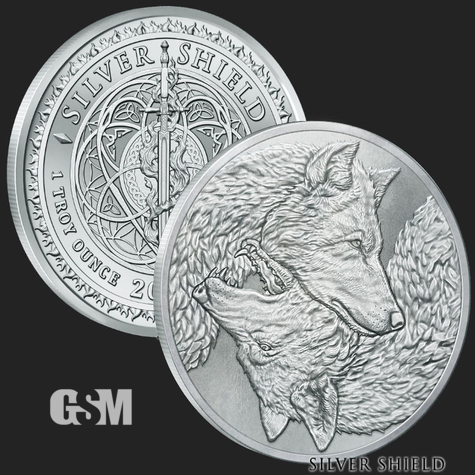 1 oz Two Wolves BU SSGOnly 777