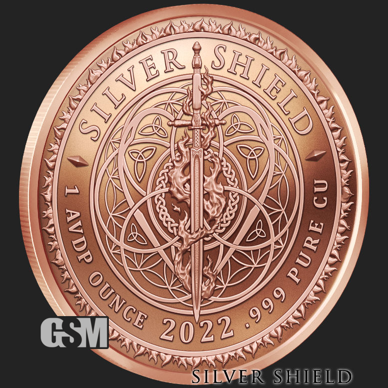 1 oz Copper Silver Shield Freedom Girl Legalize Nature Copper Round Coin 