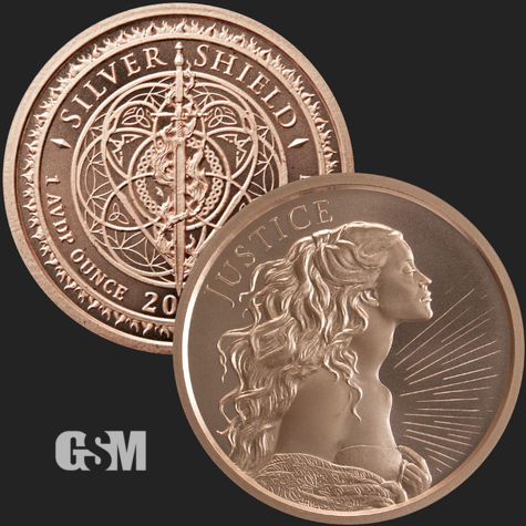 2015 Silver Shield Love 1 oz Copper RoundDirect From Mint Tube 