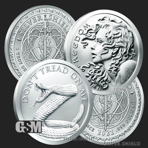 1 Oz Silver Coin - .999 Pure (Random Design) - Money Metals Exchange