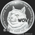 1 oz Dogecoin Silver Shield at Golden State Mint Obverse