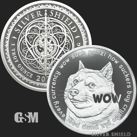 1 oz DOGE coin BU Golden State Mint 777