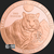 2 oz Copper Bullion Year of the Tiger Round .999 Fine Obverse