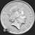  2022 1 oz Great Britain Britannia .9999 Fine Silver Bullion Coin Reverse