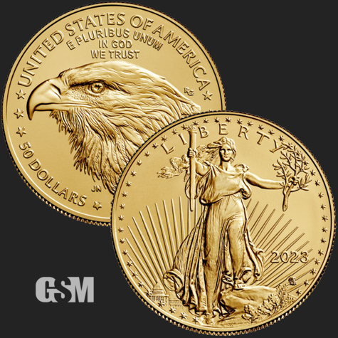 2023 1 OZ AMERICAN GOLD EAGLE Golden State Mint 777