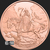 Frazetta Death Dealer V1 2 oz Copper Bullion Round Obverse