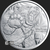 2 oz Bull & Bear Silver Bullion .999 Fine Silver Round Reverse