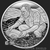 1 oz The Prospector Proof Silver Shield MiniMintage Proof Silver Round 2025 Golden State Mint Silver Obverse
