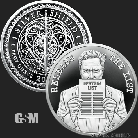 1 oz The Crown Proof Silver Round .999 Fine Silver