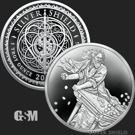 1 oz The Crown Proof Silver Round .999 Fine Silver
