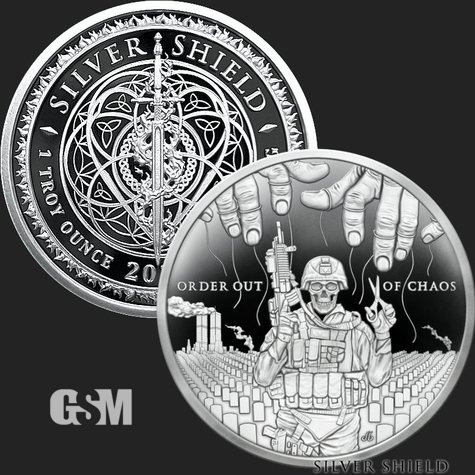 1 oz The Crown Proof Silver Round .999 Fine Silver