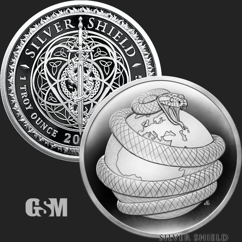 1 oz The Crown Proof Silver Round .999 Fine Silver
