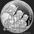 1 oz Christ Crusders Proof Proof Silver Shield MiniMintage Proof Silver Round 2025 Golden State Mint Silver Obverse