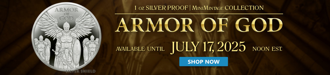 1 oz Armor of God Proof MiniMintage Silver Round