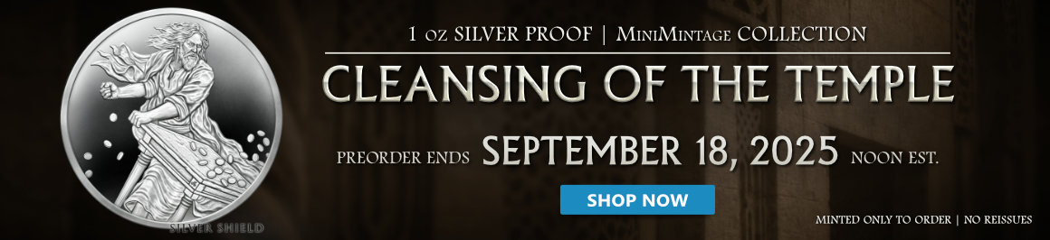 1 oz Cleansing of the Temple Proof MiniMintage Silver Round