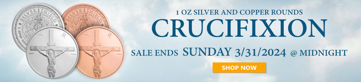 Crucifixion Sale Golden State Mint Jesus Easter Banner