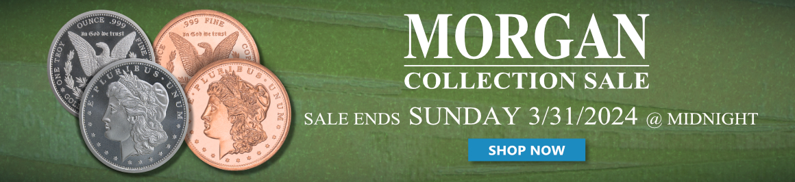 Morgan Collection Sale Banner Green Background