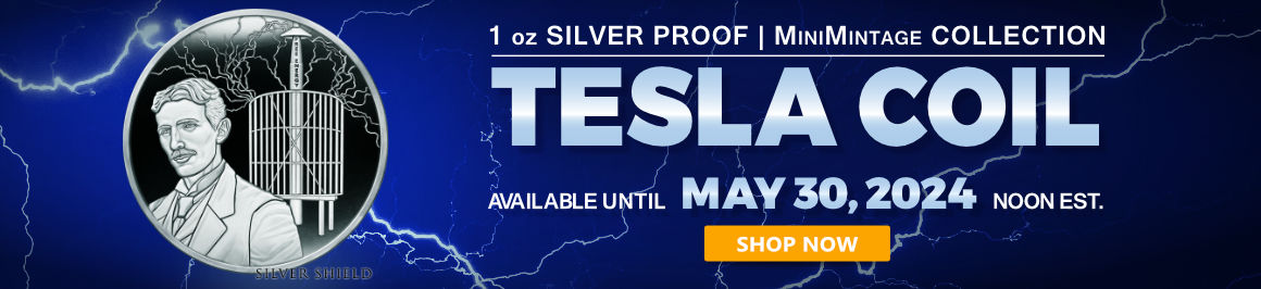1 oz Tesla Coil Proof MiniMintage Silver