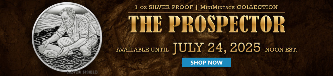 1 oz The Prospector Proof MiniMintage Silver Round